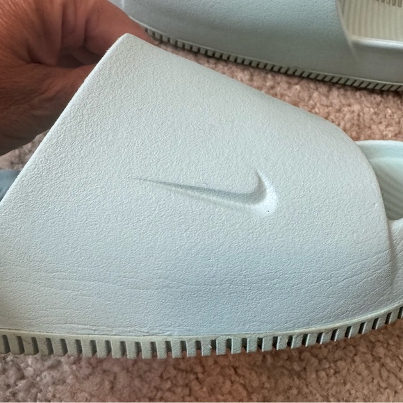 Nike Calm Slide Sandals Jade Ice Aqua Men's 6 Women's 7 Comfort - Picture 3 of 5